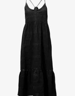 Amalfi Scoop Neck Dress - Black