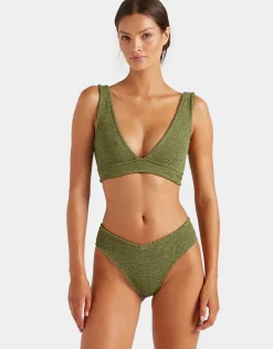 Angel Bikini Set - Metallic Moss