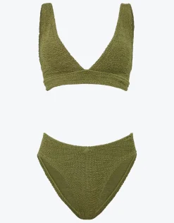 Angel Bikini Set - Metallic Moss