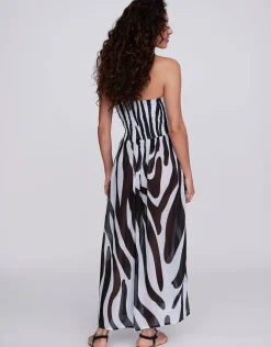 Bali Maxi Dress - Black and White
