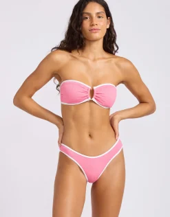 Beach Bound Scoop High Cut Rio Bikini Pant - Begonia Pink