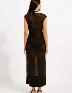 Beach Edit Maxi Tank Dress - Black