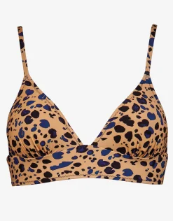 Beach Pebbles Bralette Bikini Top - Black Sandstone