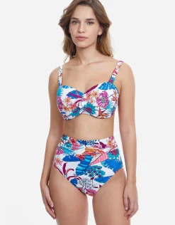 Bohemian Gypsy High Waist Bikini Pant - White