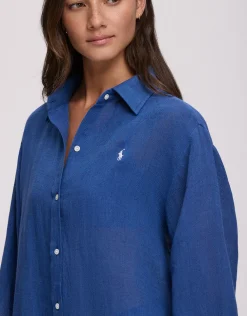 Boyfriend Beach Shirt - Ultramarine