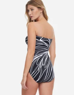 Buona Sera Bandeau Swimsuit - Black