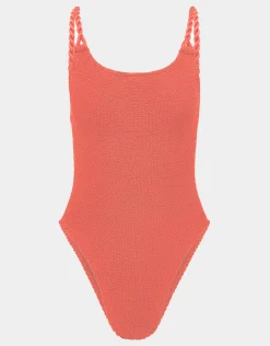 Camille Swimsuit - Metallic Coral