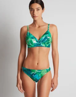 Cartago Palms Twist Side Tab Hipster Bikini Pant - Multi