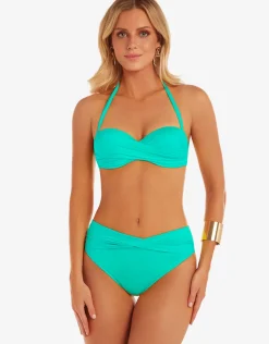 Ceylan Twist Front Bikini Pant - Menta