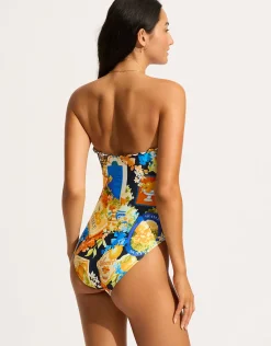 Ciao Bella Bandeau Swimsuit - True Navy