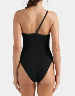 Clara Swimsuit With Gold Hoop - Black