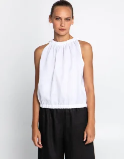 Classic Linen Top - White