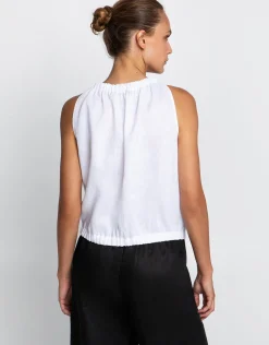 Classic Linen Top - White