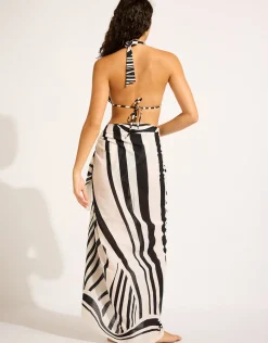 Coastline Sarong - Black