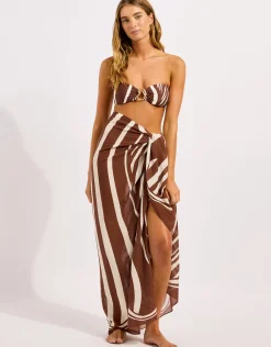 Coastline Sarong - Cocoa
