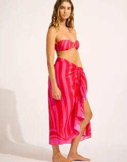 Coastline Sarong - Flame