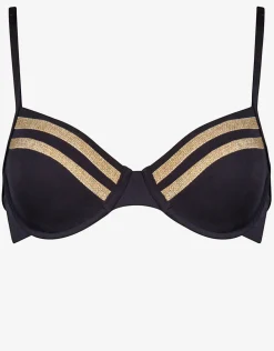 Construction Underwired Bikini Top - Black