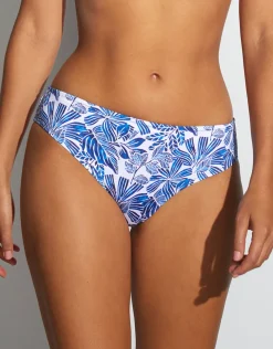 Corfu Wide Side Bikini Pant - Blue