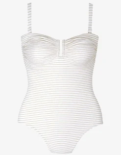 Corsica Bandeau Swimsuit - White