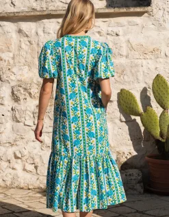 Daisy Dress - Hibiscus Border