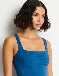 De Luxe Square Neck Bralette Swimsuit - Arctic