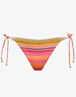 Dopamine Stripe Tie Side Bikini Pant - Dopamine Brights