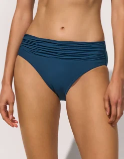Elements Gathered Bikini Pant - Oceanmist