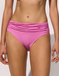 Elements Gathered Bikini Pant - Roselle