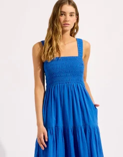 Faithful Midi Dress - Sapphire