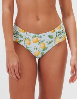 Fior di Limone Gathered Side Bikini Pant - Sorrento Sky