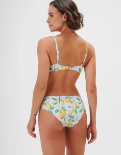 Fior di Limone Gathered Side Bikini Pant - Sorrento Sky