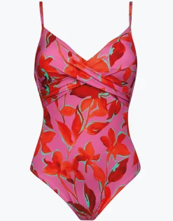 Fused Florals Swimsuit - Pink Fusion