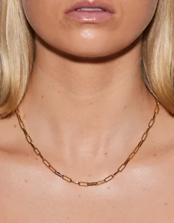 Gold Necklace Open Link - 45cm