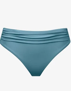 Honesty Gathered Band Bikini Pant - Celest