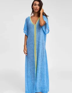 Inca Abaya Dress - Blue