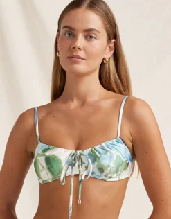 Isles Solstice Crop Bikini Top - Watercolour