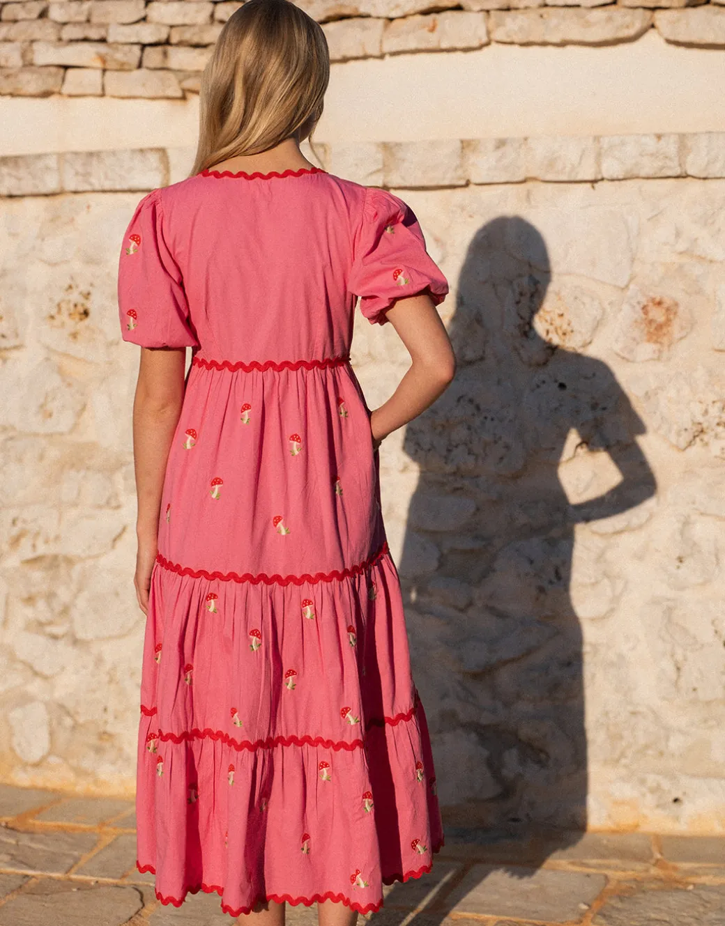 Jolie Dress - Bubblegum Mushroom