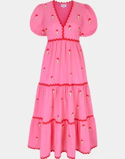 Jolie Dress - Bubblegum Mushroom