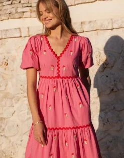 Jolie Dress - Bubblegum Mushroom