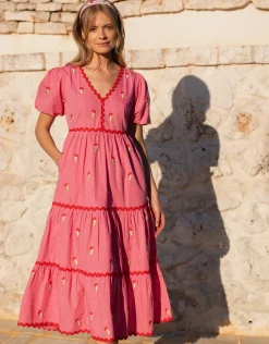 Jolie Dress - Bubblegum Mushroom