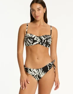Jungle Book Twist Bandeau Bikini Top - Black