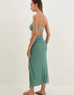 Karen Midi Skirt - Seaglass