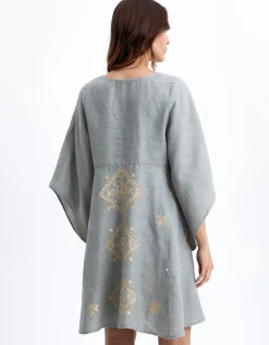 Lefkada Kaftan - Stone and Gold
