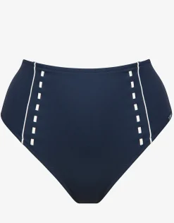 Marine Mindset High Waist Bikini Pant - Skipper Blue