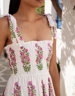 Martina Dress - Schiffly Folk Buta