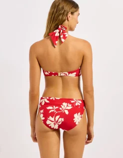 Mayflower Twist Band Mini Hipster Bikini Pant - Cosmo Red
