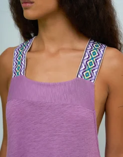 Monochromatic St Tropez Dress - Purple
