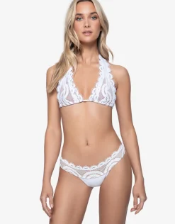 Must Haves Lace Banded Full Bikini Pant - White