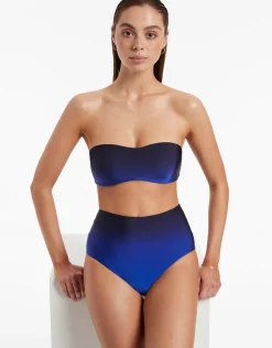 Oia Sunset High Waist Bikini Pant - Ocean
