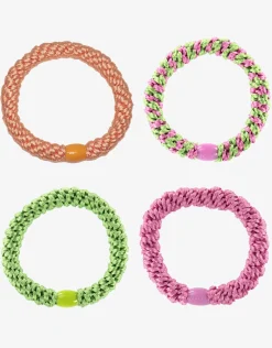 Original Hair Tie Bundle - Pastel Orange, Pink and Green